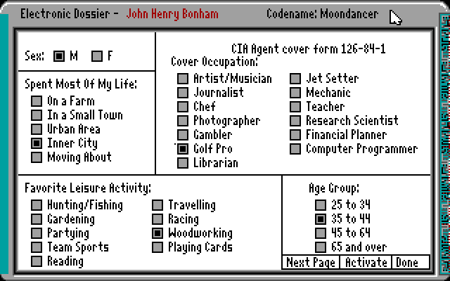 Character Creation
