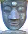 Ueno Park Buddha - this stone face is about as tall as I am.