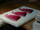 Picture from Tokyo's Tsukiji Wholesale (Fish) Market - click for a blowup and maybe some useful information.
